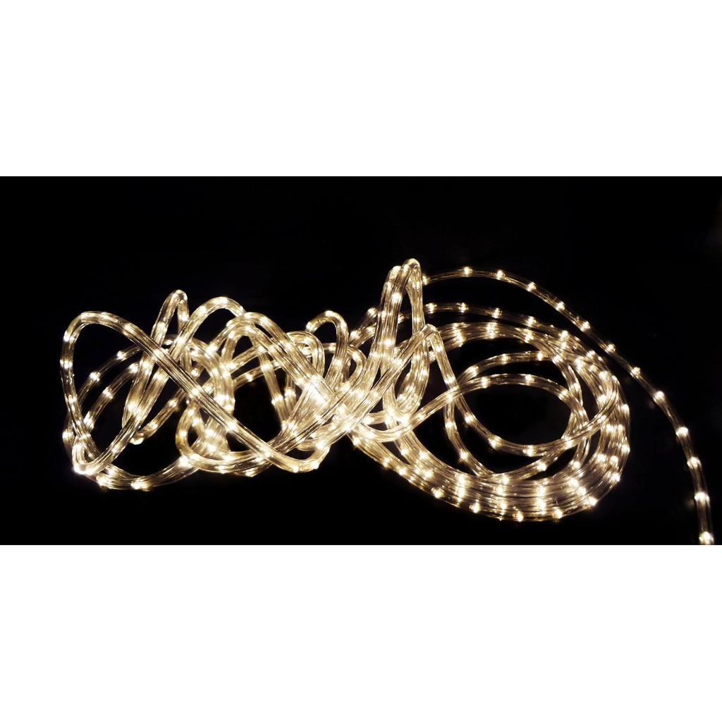 10 Metros De Mangueira Branco Quente Tubular Led Morna 127 Volts Pisca Pisca 8 funções Corda Cordão Varal Sinalizador Balizador Sanca Rebaixamento Gesso 127 Volts