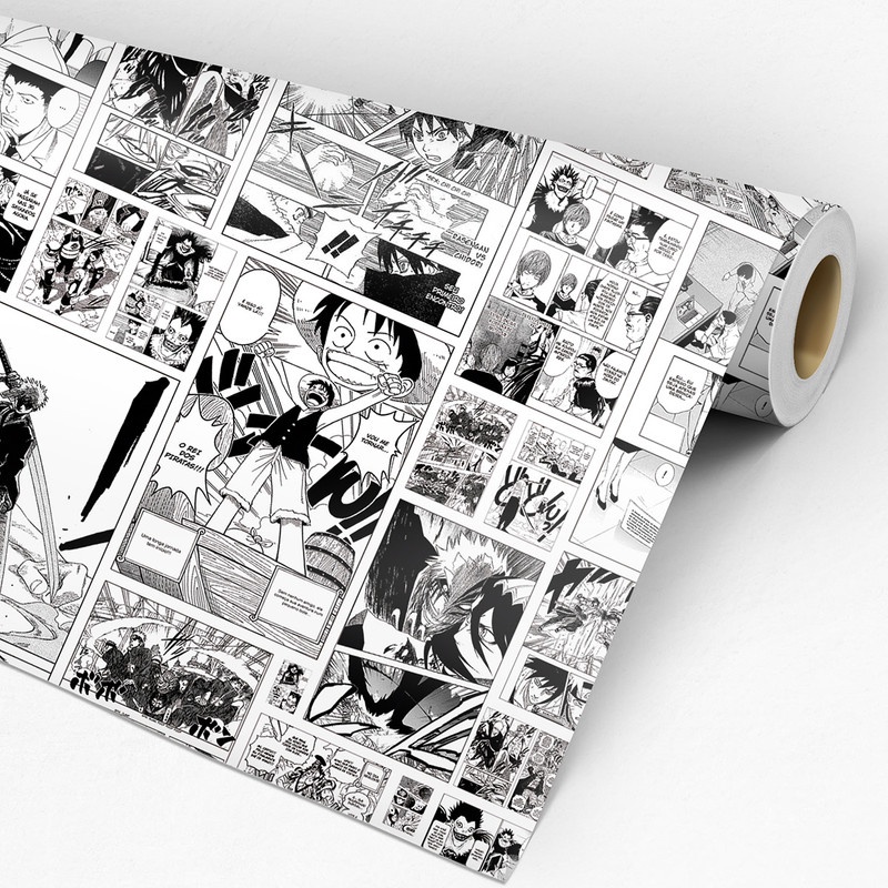 Papel de Parede Adesivo Teens Mangás Quadrinhos HQ One Piece, Naruto, Death Note e Bleach GFC-ANIMADO-05