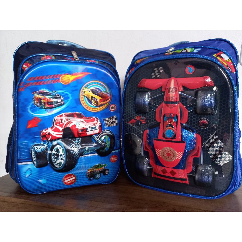 Mochila Escolar Infantil Carros Meninos Passeios Viagens Shopee Brasil