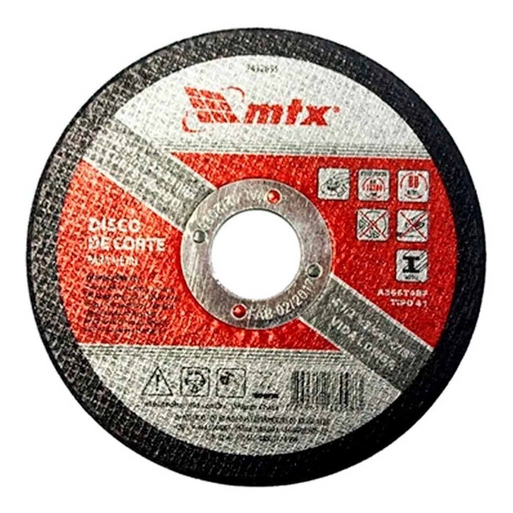 01 Disco De Corte Fino Metal 4.1/2 X 1,0 Esmerilhadeira MTX 7432655 - LMS FERRAMENTAS