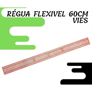 Regua Flexivel 60cm Vermelha Costura Vies Patchwork em Oferta na Shopee