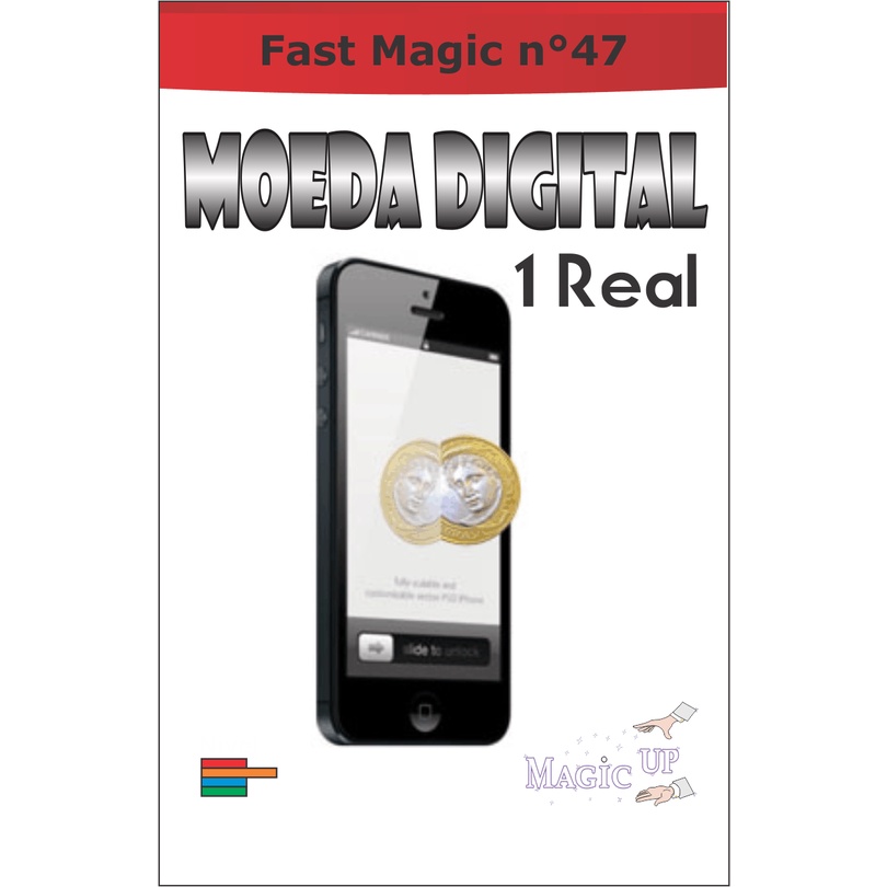Mágica Moeda Digital de 1 Real - Coleção Fast Magic N 47 R+