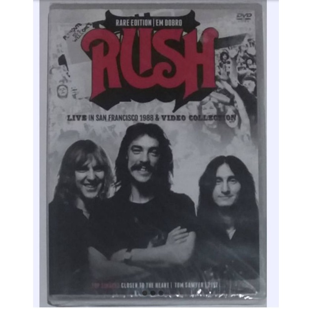 Dvd Rush - Live In San Francisco 1988 & Video Collection /Novo Lacrado