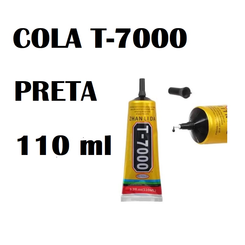 Cola Preta T7000 Multiuso Celular Touch Display T-7000 110 Ml