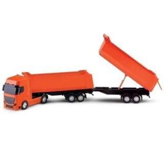 Caminhão Caçamba Basculante Roma Petroleum Bitrem 1/43 Roma