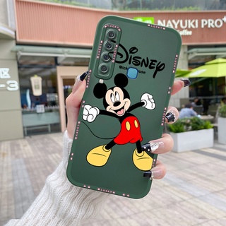 Para Samsung Galaxy A9 2018 Capa De Desenho Animado Fofo Mickey Borracha Macia Completa Lentes Traseira Estampa De Câmera Protege A Prova De Choque Capas