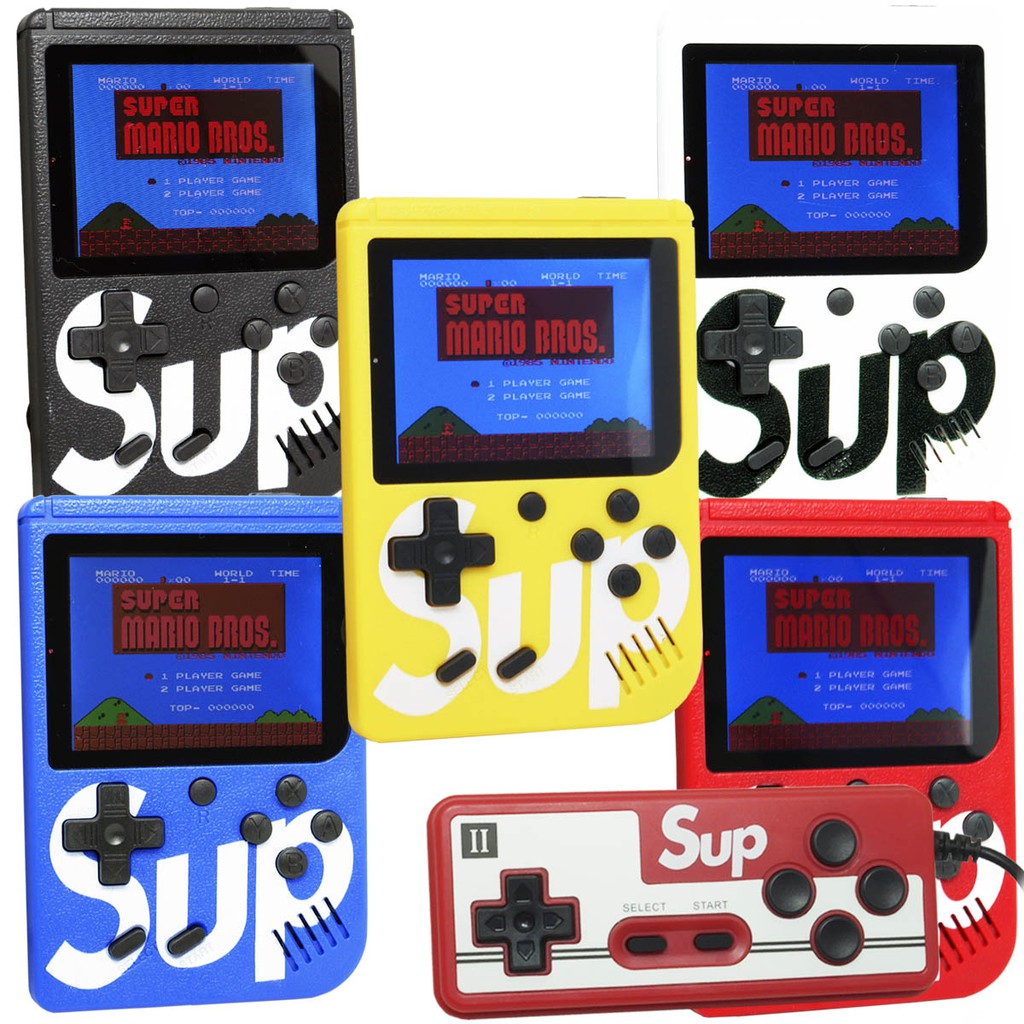Mini Vídeo Game Portátil de Mão 400 Jogos Retro Clássico Controle 2 Jogadores SUP 3354 Barato