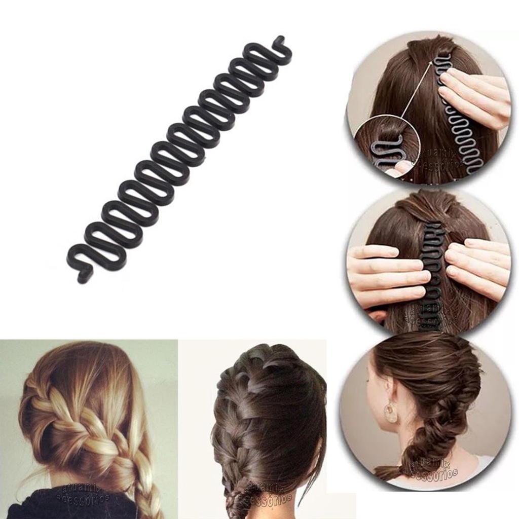 Acessório para Cabelo Trança Fácil Shang Du Modelador Trança em Oferta na Shopee
