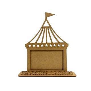 10 Porta Retrato Circo Foto 10x15 Em Mdf Crú em Oferta na Shopee