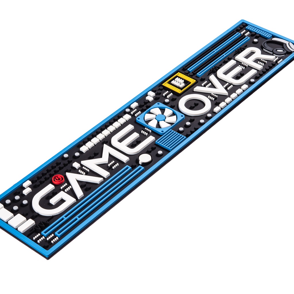 Tapete Bar Gamers Game Over Emborrachado Decoração Quarto Mesa Descanso de Copos Lootus