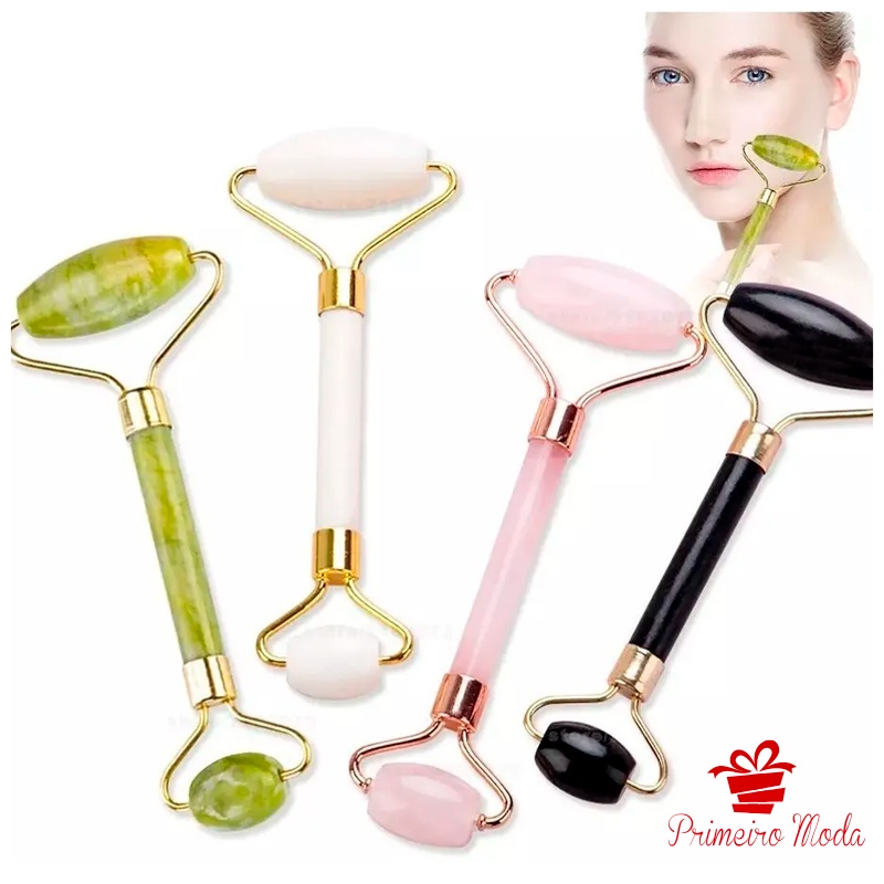Massageador Facial Roller Pedra Jade Qualidade Para seu Rosto
