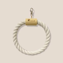 Poleiro bolinha de corda de algodão para aves bluewood