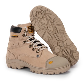 Bota Caterpillar Original Couro Nude Masculina Palmilha gel Confortável. em Oferta na Shopee