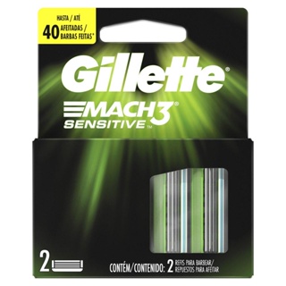 Carga Para Lâmina De Barbear Gillette Mach3 Sensitive - 2 unidades em Oferta na Shopee