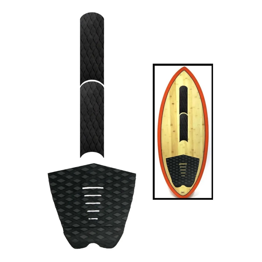 Kit Deck Antiderrapante + Arch Bar Skimboard - Deck Surf Skim