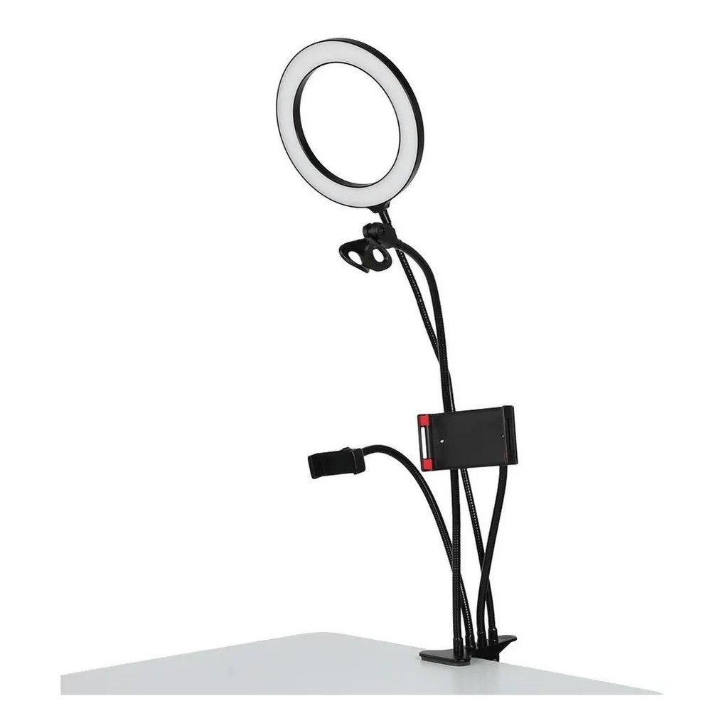 anel led Ring Light 8 polegadas 4 em 1 20cm  Com Suporte Celular Tablet Microfone