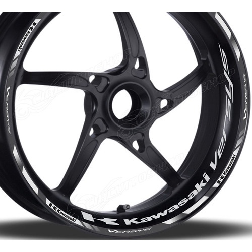 Friso + Adesivo Interno D5 Roda Moto Kawasaki Versys 1000
