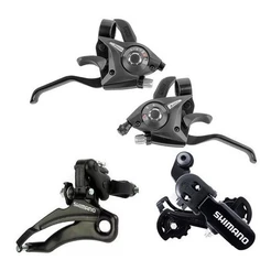 KIT 21 MARCHAS SHIMANO TOURNEY COM CÂMBIOS E ALAVANCAS RAPID FIRE