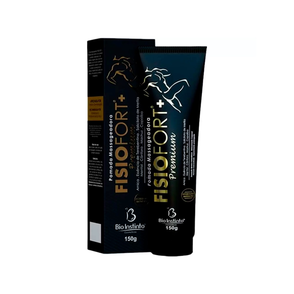 4 Pomada Massageadora Fisiofort Premium Bio Instinto em Oferta na Shopee