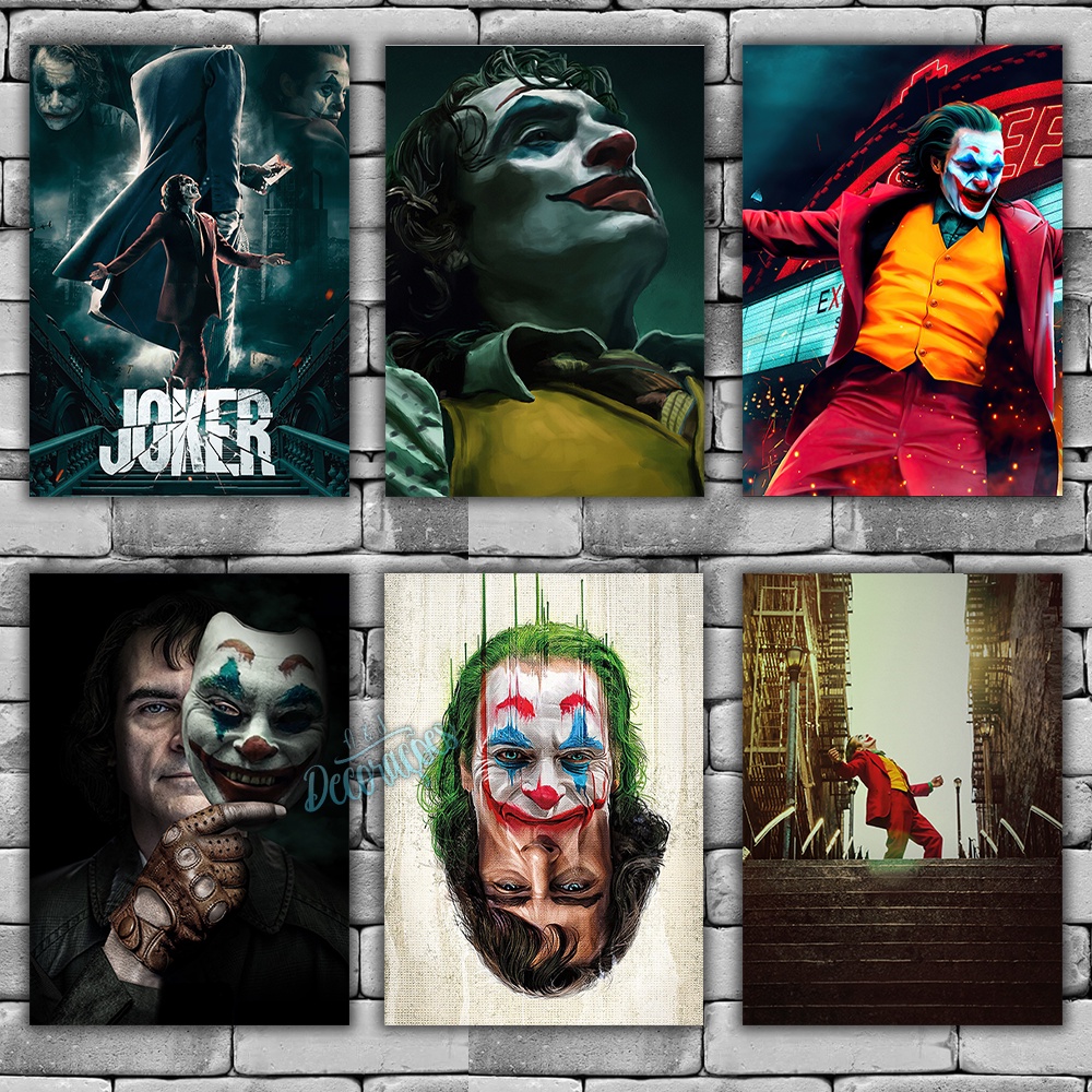Placas Decorativas Quadros Coringa 01 a 15 - Filme Coringa Joker Batman DC COMICS Robin Vilão Joaquin Phoenix