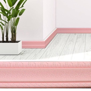 Tira De Parede De Espuma 3D Em Relevo – Borda De Canto Autoadesiva À Prova D'água , Decor…
