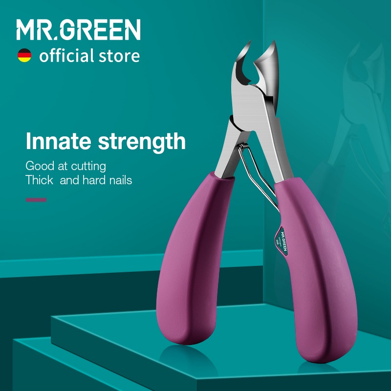 Mr.Green Cortador De Unha Encravada Cortador De Unha De Aço Inoxidável Bom Na Corte Grosso E Unhas Duras Pedicure Manicure Ferramenta em Oferta na Shopee