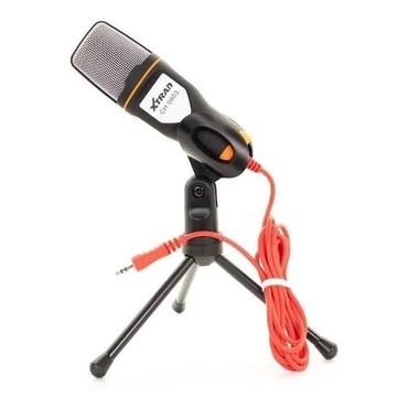 Microfone Condensador de mesa para PC Notebook entrada P2 CH0803 Marca XTRAD