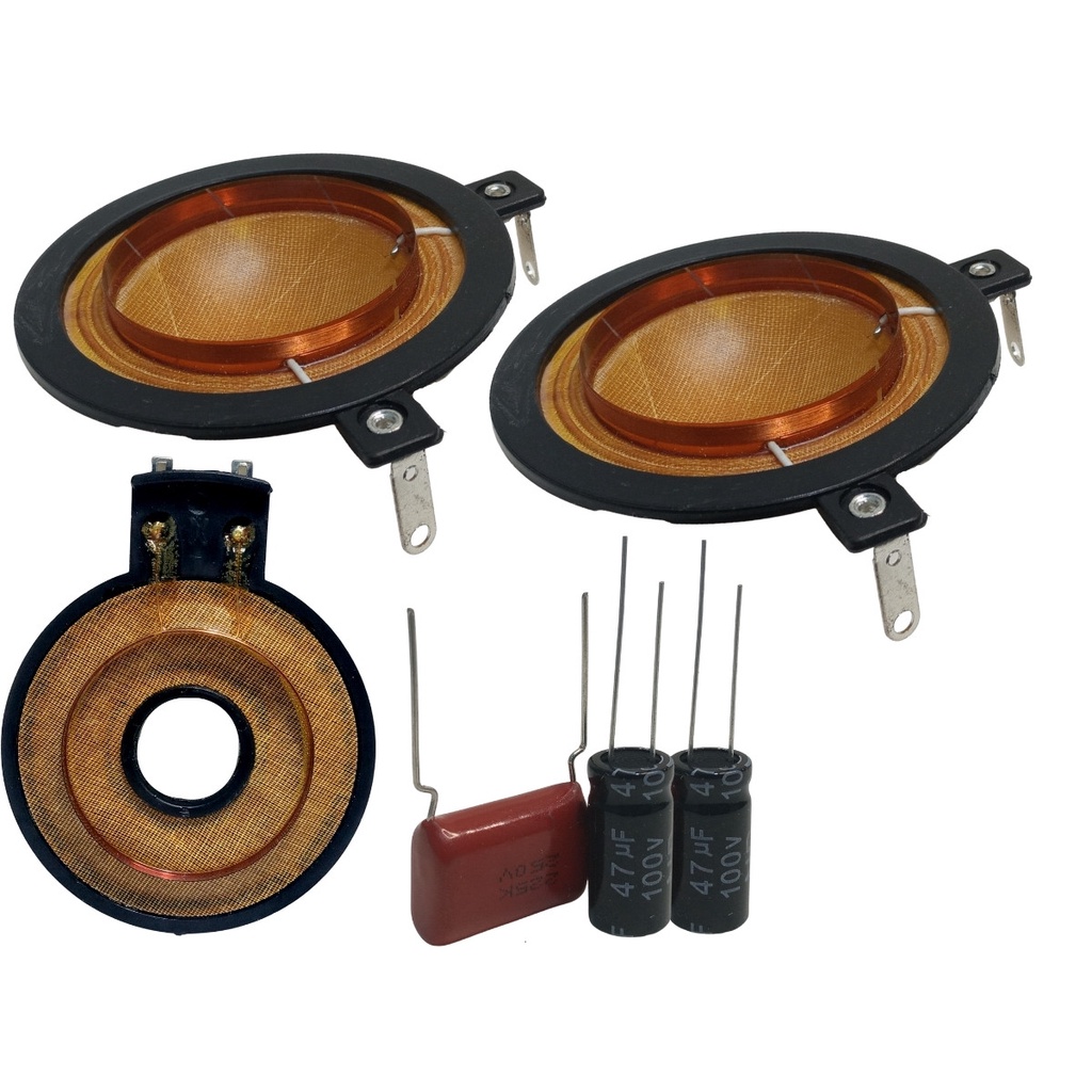 2x Reparo Driver HDI320 e 1 Reparo Tweeter HI320 c Capacitor