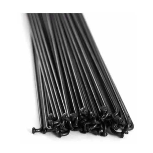 Raio Bike Aro 29/700 Fino Inox Preto 285 X 2.0mm 36 Pçs