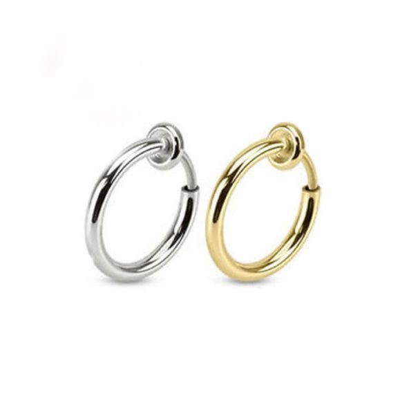 Piercing / Brinco Masculino de Pressão de Argola - 1 PEÇA (Não é o par)