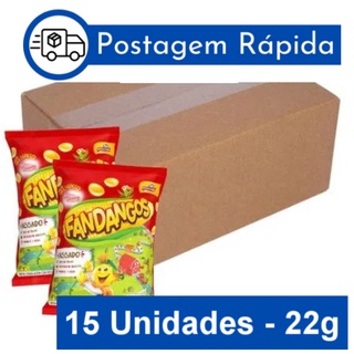 Kit 15 pacotes de Biscoito Salgadinho Fandangos 22g - Agora com menor preço da Shopee!