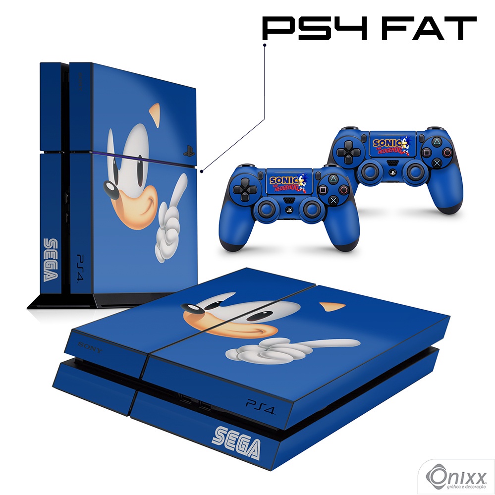 Skin PS4 FAT Adesiva Sonic