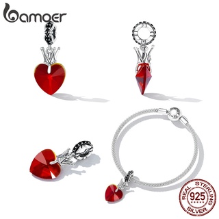 Bamoer 925 Pingente De Coroa De Prata Esterlina Com Coração/Acessórios Femininos