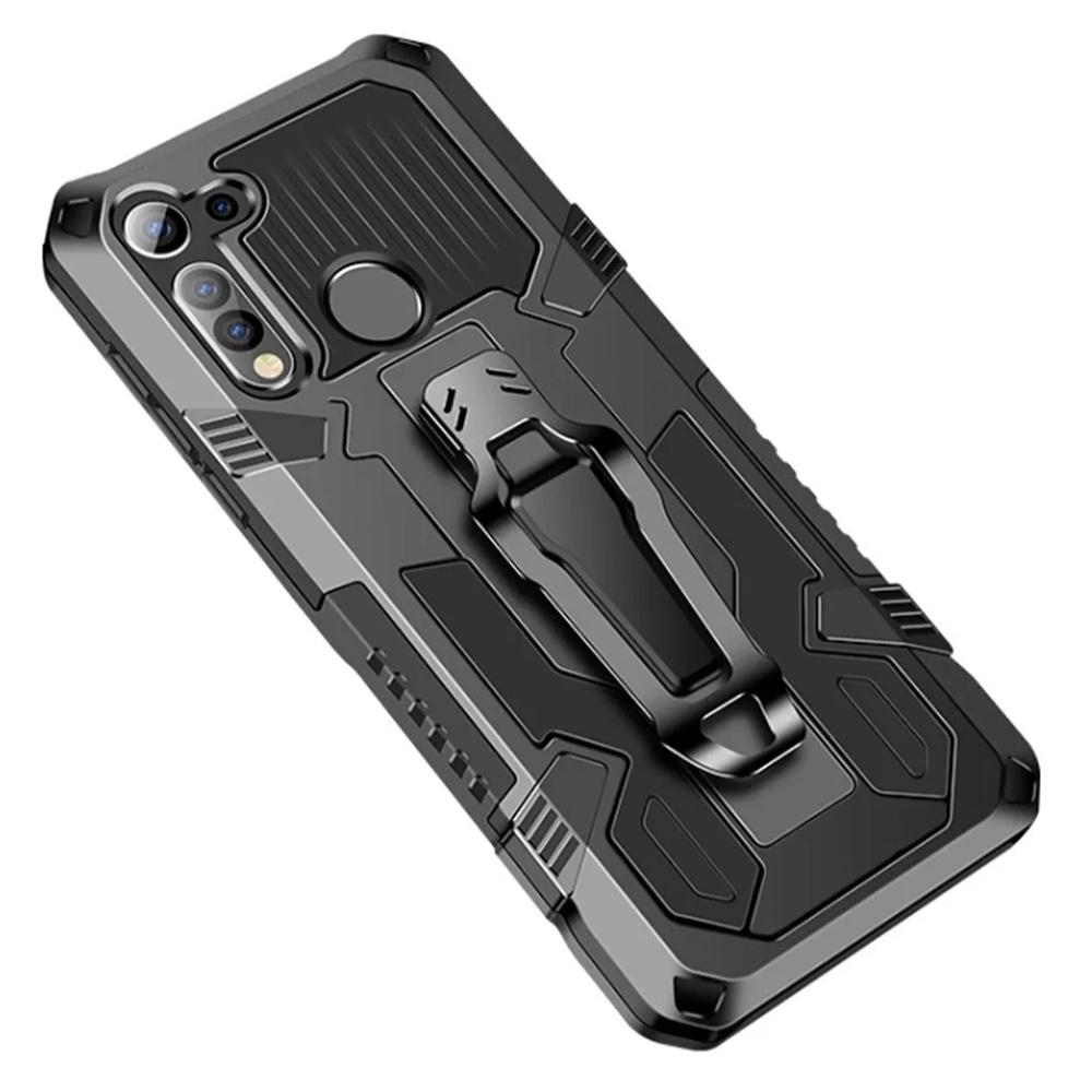 Capa Anti Impacto Clip Cinto para Moto G8 Power Xt2041-1(pelicula de vidro opcional)