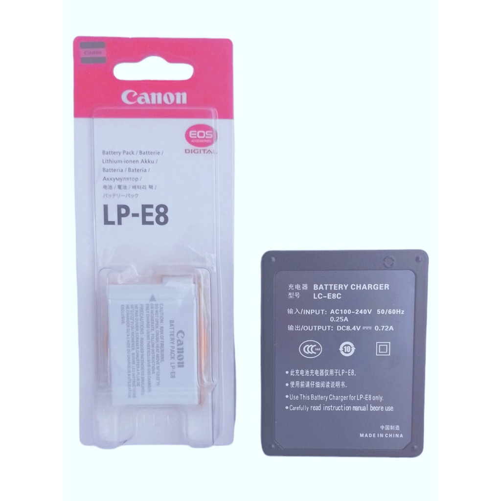 Bateria Lp-e8 +carregador P/canon T2i T3i T4i T5i KIT