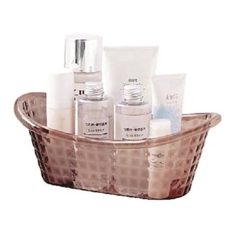 Mini Banheira Organizadora de Plástico 8,5cm x 25cm x 15,5cm L06 em Oferta na Shopee