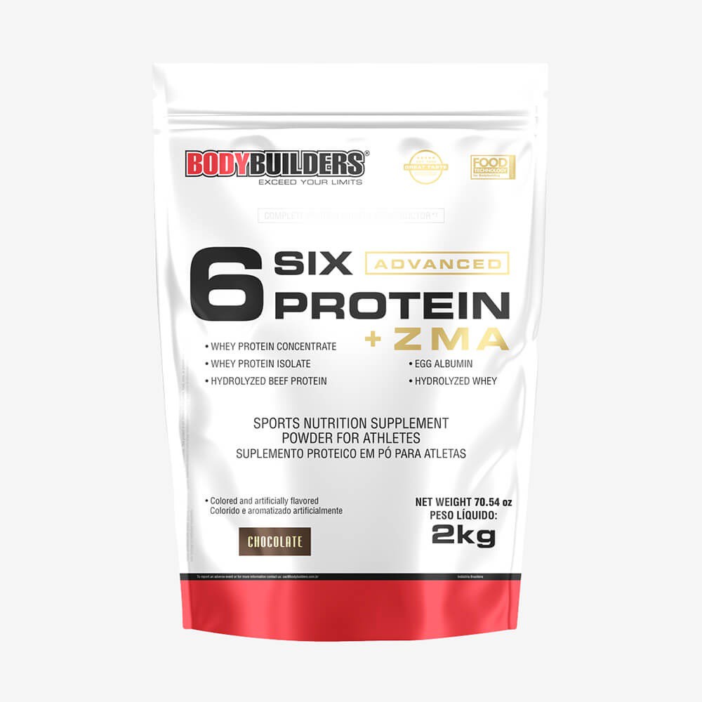 6 Six Whey Protein Advanced c/ ZMA 2kg – Bodybuilders