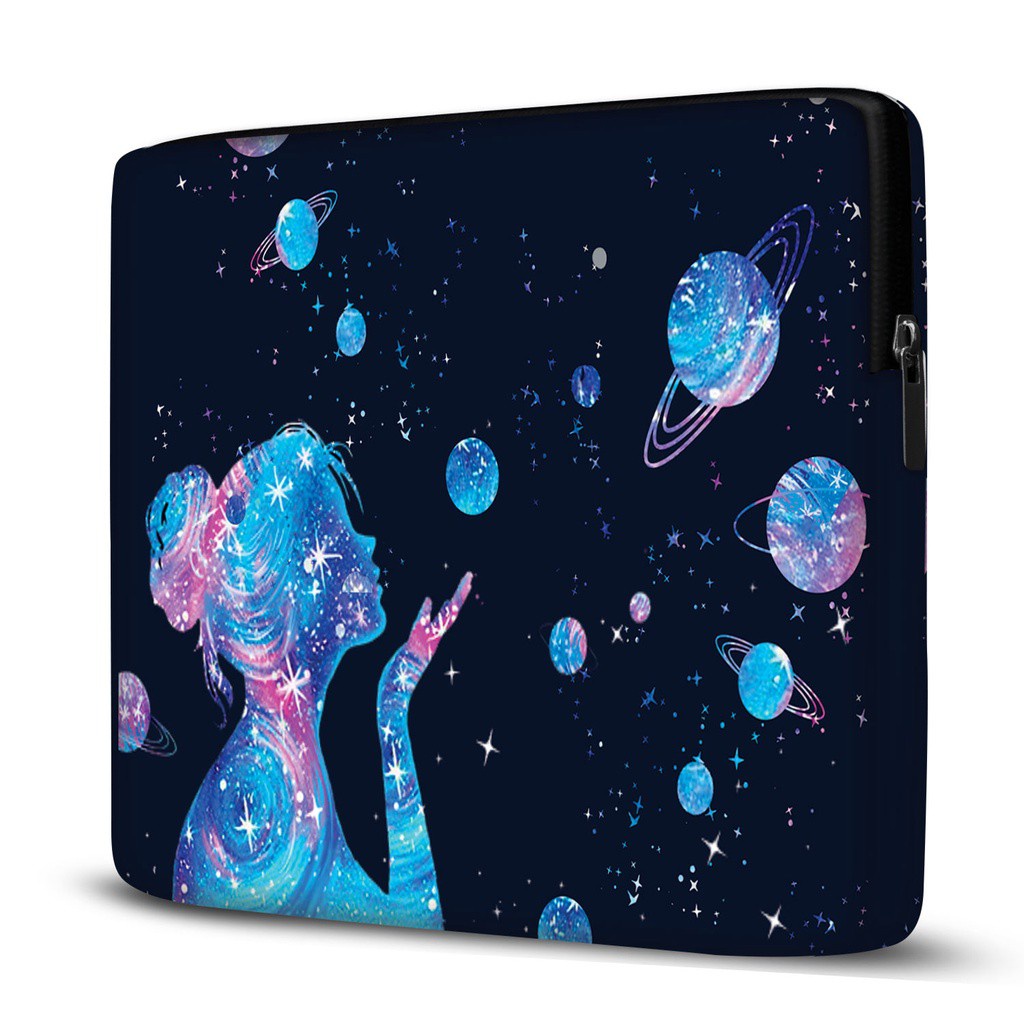 Capa Case Pasta Maleta Notebook Neoprene Vários Tamanhos Menina Galáxia. em Oferta na Shopee