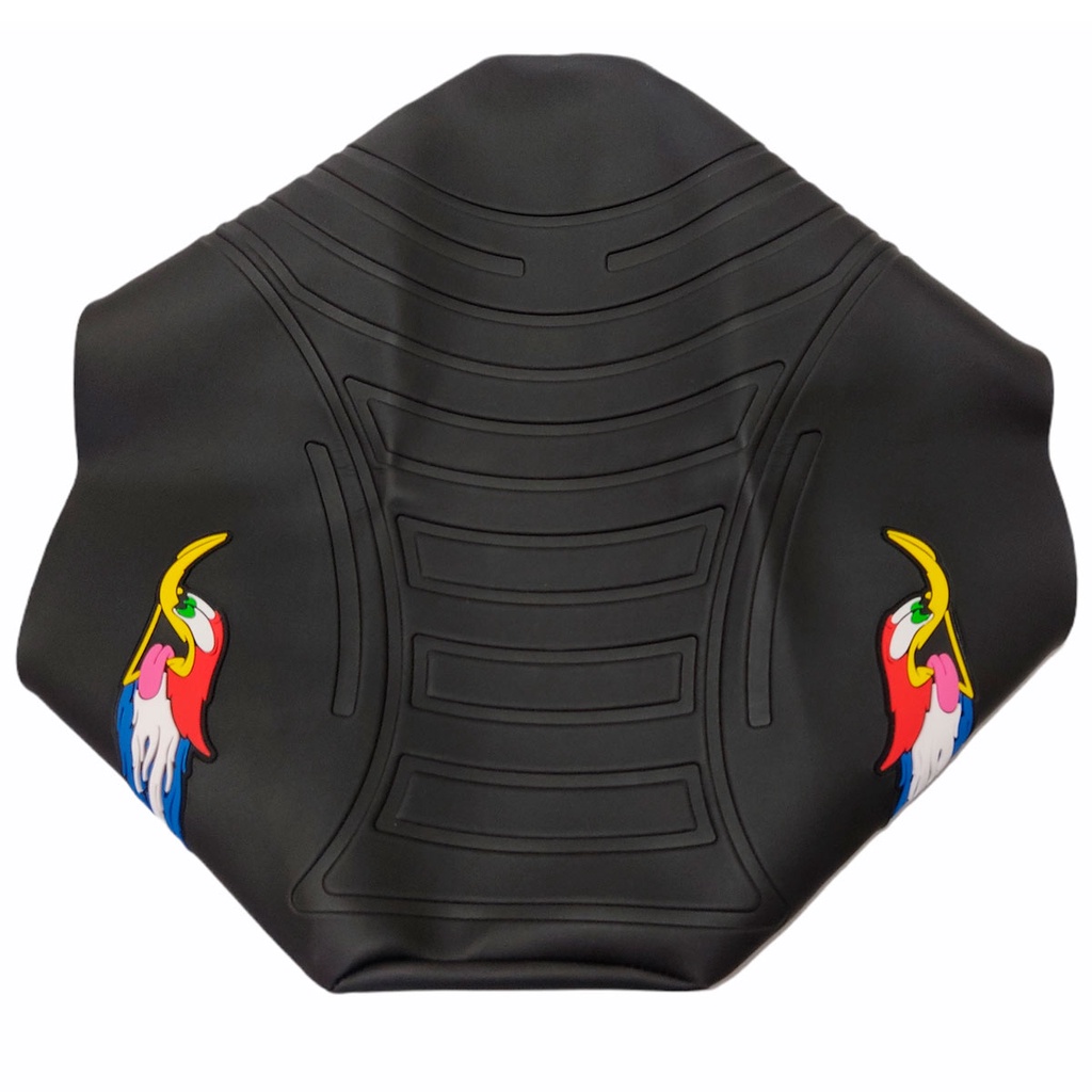 Capa Para Banco Mobilete Bikelete Caloi Xr Frisada Preto Pica-Pau Piracapas