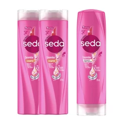 Kit 2 Shampoos + 1 Condicionador Seda Cocriações Ceramidas com 325ml