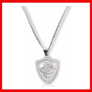 Corrente E Pingente Time Fluminense 60 Cm Em Aço Inox Antialergica Masculino