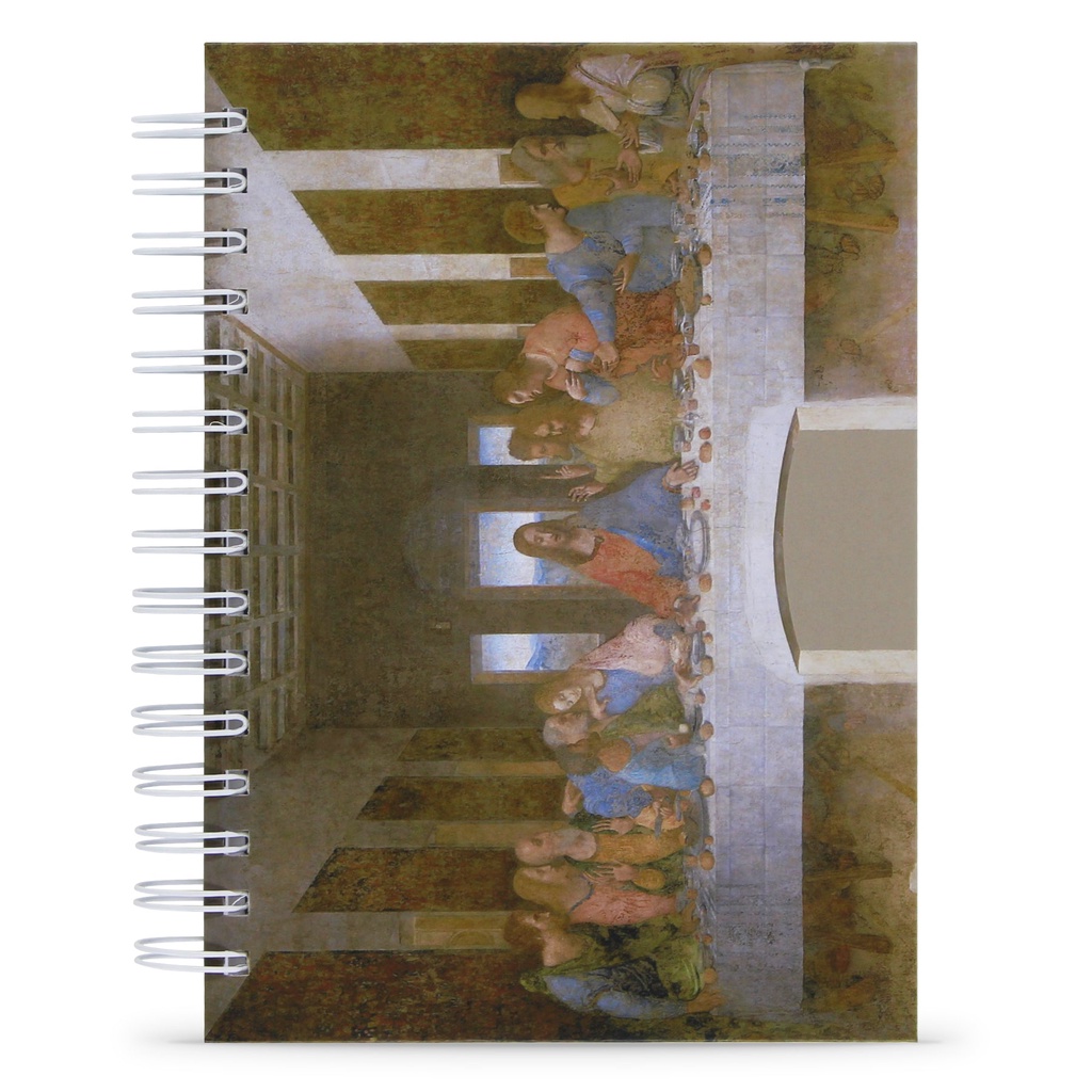 Caderno "Última Ceia" Capa Dura, 125 Folhas, 21x15cm