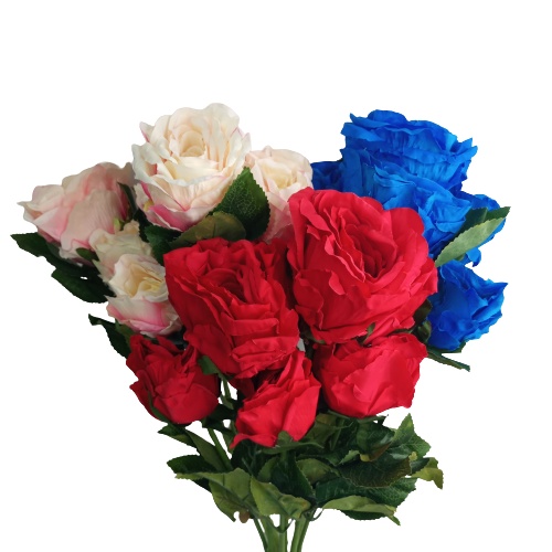 Buquê de Rosas Grandes com 7 Flores 55cm Grande Jardinagem Decorativa  Flores Artificiais - R61505 | Shopee Brasil