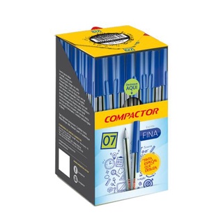 Caneta Esferográfica Compactor 07 - Caixa Com 50 Unidades