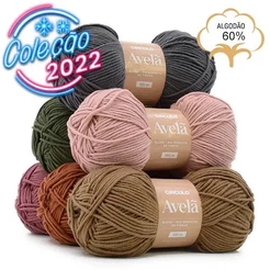 Lã / Fio Avelã Circulo 100g Crochê Tricô