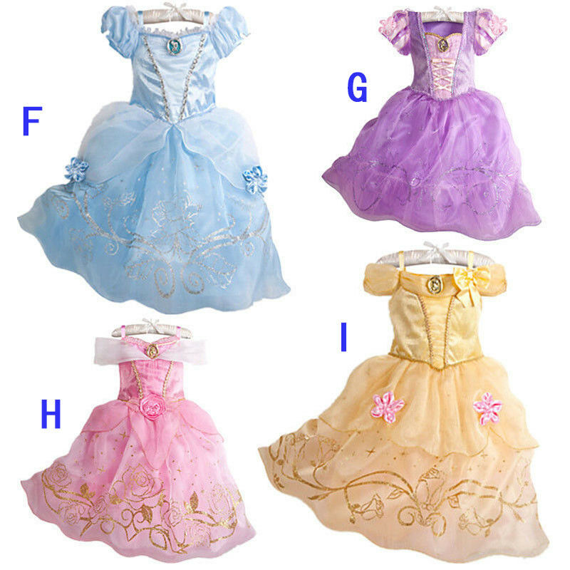Girl Balle Cinderelle Aarore Reponze Princess Costume Fairytale Dress Up for Kids