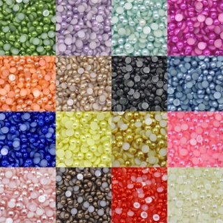 Pacote de 50g Meia Pérola Para Customizar Customização 6mm Pronta Entrega Várias Cores Personalização