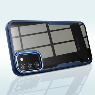 Capa De Celular HD Transparente Acrílico 2 Em 1 Para Samsung Galaxy A03 S A02S M02S A03s