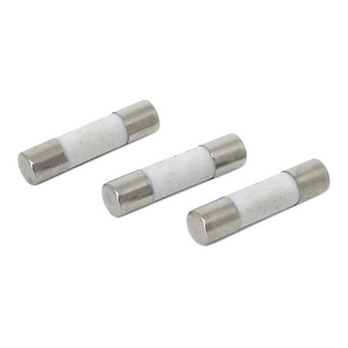 Kit 100 Peças Fusível Cerâmico 5x20 Pequeno 10a Microondas  (Retardo)