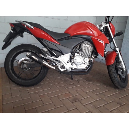 Escapamento CB300 CB300R Ponteira Esportiva HP3 Ronco Forte Design Premium Honda